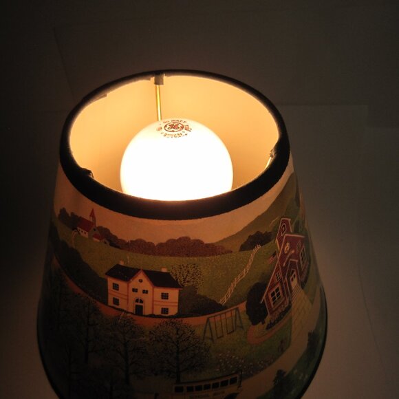 Susan Winget Red Schoolhouse Desktop Lamp - Used - Tested - Works - Picture 2 of 14